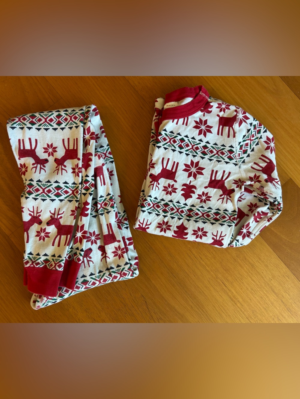 Hanna Andersson Deer Deer Holiday Pajama Set Size 14